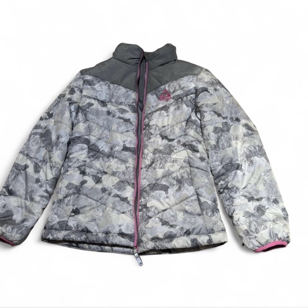 Kids Gray and Pink Camouflage Jacket